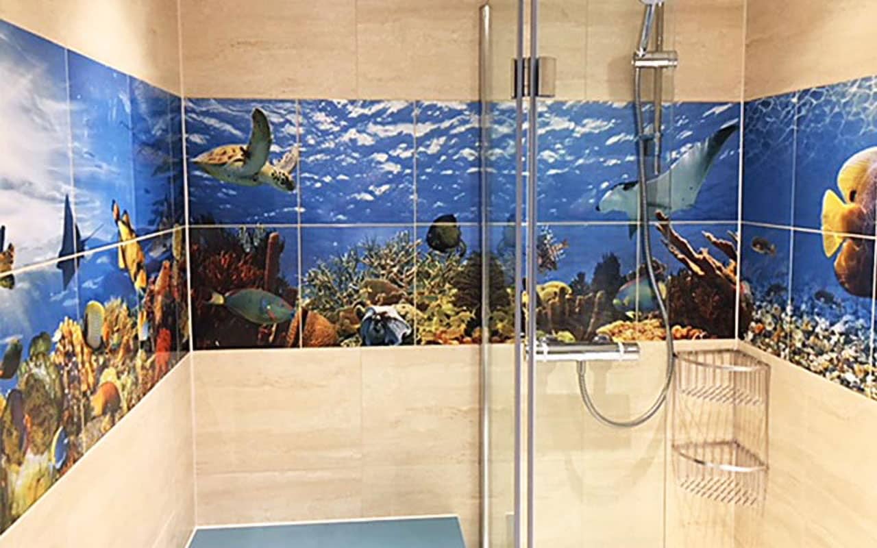 tile murals for bathrooms uk