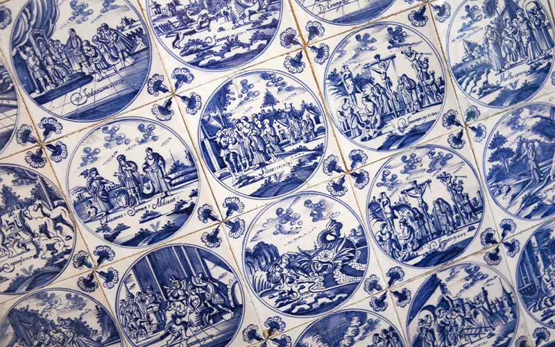 antique delft tiles