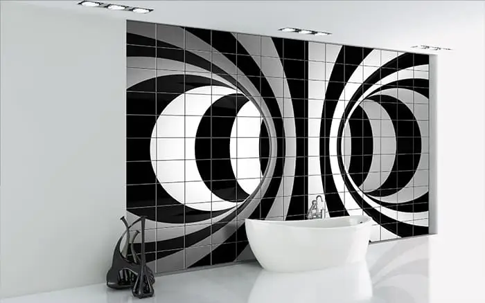 funky tiles 3d for bathroom